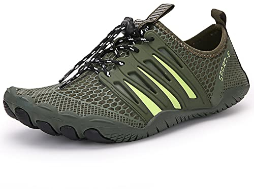 TRNL Herren Frauen Barfussschuhe,Schwimmschuhe Rutsches,Schnelle Trockene Sommer -Aqua -Schuhe Unisex Barfuß Schuhe Zum Schwimmen, Yoga, Surfen(46, Navy)