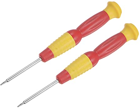 sourcing map 2 Stück Präzision Dreieck Schraubendreher 0.6mm Y-Typ für Uhren Brillen Elektronik Reparatur