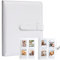 256 Taschen Fotoalbum für Fujifilm Instax Mini LiPlay 11 12 9 8+ 8 7S Sofortbildkamera, für Polaroid Snap SnapTouch PIC-300 Z2300 Mint Zip Sofortbildkamera Drucker (Weiß)