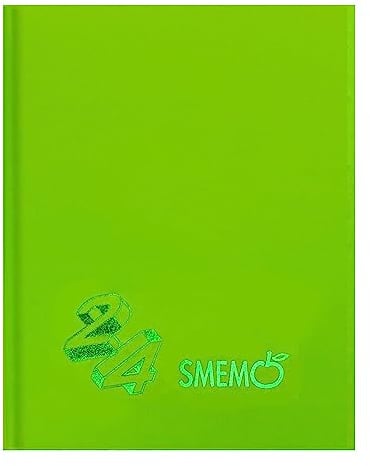 Smemoranda - Schulplaner 2023-2024, 16 Monate, September 23 - Dezember 24, Schulplaner mit Planer und Aufklebern, 544 Seiten, Hartcover, Medium 13 x 17,7 cm, Farbe Limettengrün