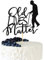 Arthsdite Old Lives Matter Cake Topper for Adults - Funny Birthday Gifts for Men, Dad, Grandpa - Retirement Party Decoration Supplies for Old Man - Black Glitter