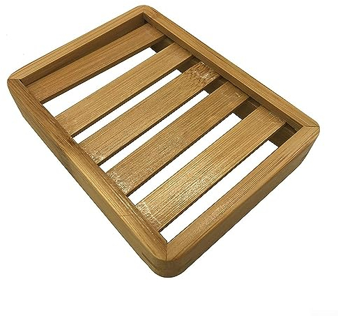 Lot de 2 porte- en bambou naturel - Support de rangement pour