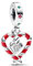 Pandora Moments 792822C01 pendentif en forme de coeur