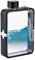 Bouteille d'eau plate pour sac à main Bouteille d'eau mince Bouteille d'eau A5 Bouteille d'eau transparente portable pour Gym Supply 380ML Bouteille d'eau mince noire A5 Bouteille d'eau de sac