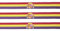 Tiendas LGP Pulsera de Bandera Republicana, Tela. 3 Unidades, 30 x 1,5 cm. - Fabricado en España