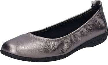 Josef Seibel Damen Klassische Ballerinas Fenja 01,Weite G (Normal),Sommerschuhe,Ballerina-Schuhe,Ballett-Schuhe,flach,Basalt,37 EU