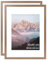 OMISHE 2er Pack Massivholz Bilderrahmen 30x40, Rahmen 30x40, Rustikaler Brauner Bilderrahmen 30x40 cm mit 21,5x28 cm Passepartout und Plastikhülle, Holzbilderrahmen 30 x 40cm zum Aufhängen, 2er Pack