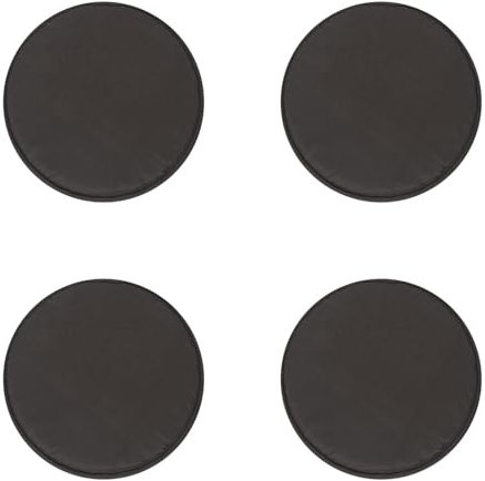 Factorys 4er-Set Stuhlkissen rund 30cm Sitzauflage Waschbarekissen rutschfest & gemütlich für Stühle Indoor Outdoor Sitzkissen (Kaffee)