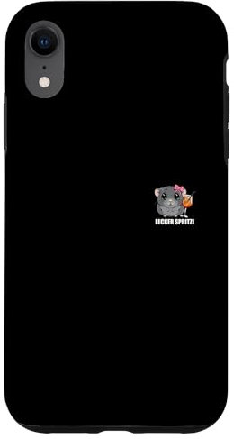 Hülle für iPhone XR Lecker Spritzi Sad Hamster Meme Cocktail Party Alkohol