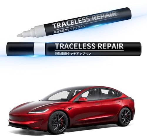 Touch Up Paint Pen for Tesla Model X Y S 3 Highland Tesla Car Body Touch Up Paint Scratch Repair Kit, Automotive Erase Scratches Repair Pen Matched for Tesla (Midnight Silver Metallic)