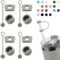DUNLAGUE Silicone Spill Stopper Set Compatible with Stanley Cup 2.0 30oz & 40oz with Straw Cover (Set of 4, Ash)