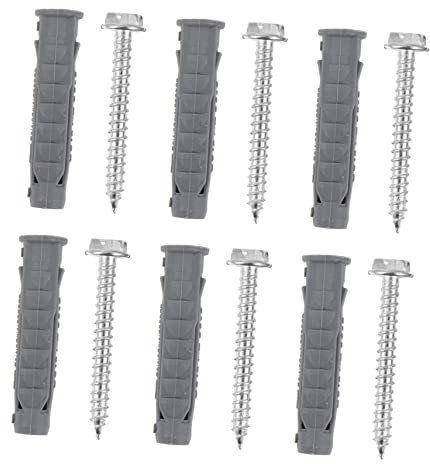 VILLFUL 6stücke Teiliges Gipskartondübel Mit Schrauben Und Kunststoffrohren Für Von Klimaanlagen Und Tv-halterungen Installieren Und Langlebig Geeignet Für Hohe Temperaturen Und