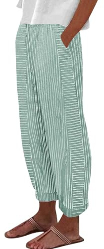 Nuoke Pantalon Fluide Femme Été, Pantalon en Lin Femme Été, Mes Commandes en Cours de Livraison, et Ventes Flash, Pantacourt Femelle, Vente Flash du Jour et Soldes, Pant Women_1