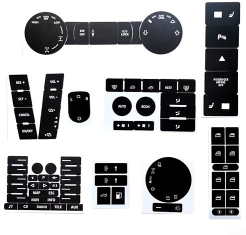 Kit de réparation complet pour boutons radio et navigation TOUAREG (04 09)
