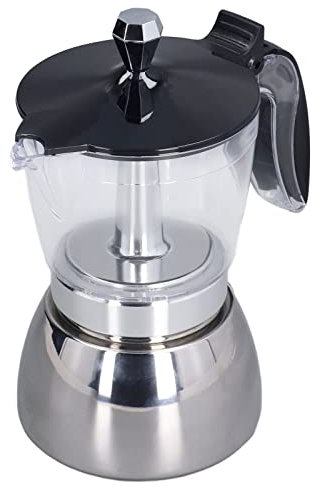 ZJchao Herd-Espressomaschine, Kaffeekanne für 6 Tassen, Herd-Edelstahl-italienische Kaffeemaschine, Herd-Kaffeemaschine für Zuhause, Büro, Freunde, Familie