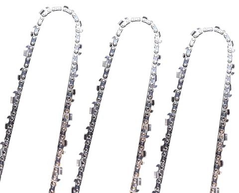 LADAMI 3 Stücke Sägeketten – 0.325 1,5mm 64 Glieder | 38CM Vollmeißel Universelle Kettensäge-Kette kompatibel mit Dolmar Husqvarna und andere Hersteller Kettensäge Motorsägen