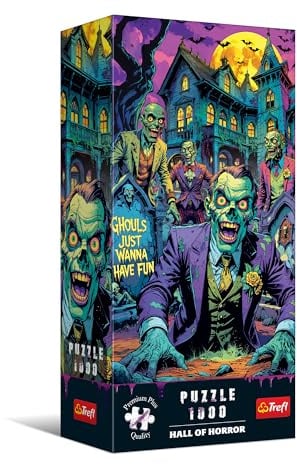 Trefl Premium Plus Quality – Hall of Horror Puzzle: Zombie – 1000 Teile, eine Serie voller Horror und düsterer Atmosphäre, perfekt passende Teile, für Erwachsene und Kinder ab 14 Jahren