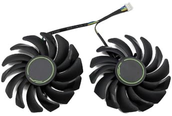 FDMOZRE 2 Ventiladores PLD09210S12HH GTX 1660 1660Ti para Tarjeta gráfica MSI GeForce Super Ti Ventus XS, Ventilador de refrigeración GPU