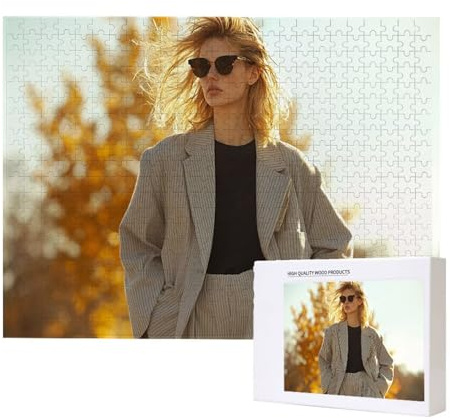 Personalisiertes Puzzle mit eigenem Foto - 1000/1500/2000/3000/4000/5000/6000 Teile: Gestalte selbst Puzzle, Adult Fotopuzzle - für Mama, Wedding, Familie zum Geburtstag Geschenke (1000 Teile) z-115