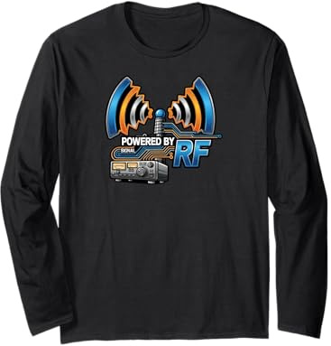 Powered by RF Radio Communication Signal Tech Long Sleeve T-Shirt