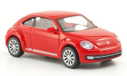 VW The Beetle, rot, 2011, Modellauto, Fertigmodell, Wiking 1:87