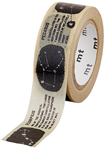 MT Washi Ruban adhésif de masquage pour enfants, Constellation, 15 mm x 7 m (Mt01kid023)