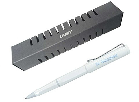 Lamy Tintenroller safari Modell 319, Farbe weiß, inkl. Gravur