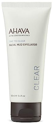 AHAVA Time to Clear Gesichtsschlammpeeling - Sanftes Gesichtspeeling mit mineralischem Schlamm und winzigem Granulat - 100ml