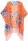 Soul Young Sommer Strand Kimono für Frauen - Damen Chiffon Pareo Cardigan Cover up Sommerkleider für Bikini(One Size,Orange)