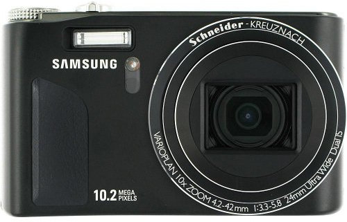 Samsung WB500 Digitalkamera (10,2 Megapixel, 10-fach opt. Zoom, 24mm Ultra-Weitwinkel, 6,9 cm (2,7 Zoll) Display, Bildstabilisator) schwarz