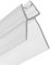 ECOSPA Bath & Shower Screen Seal Strip for 6-8mm Straight or Curved Glass Shower Doors - Prevents Leaks Between Bath & Shower and Tray & Shower Screen • Seals Gap up to 13mm