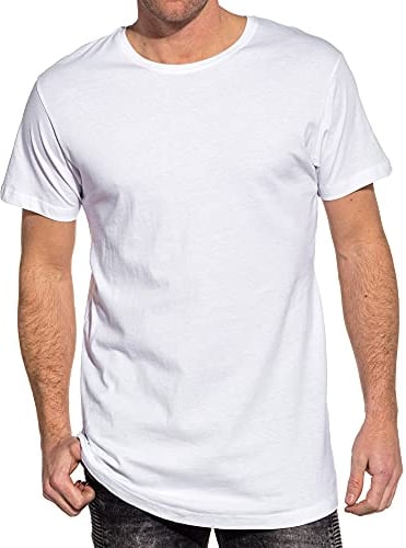 Urban Classics T-Shirt Long Homme T-Shirt Manches Courtes Blanc XXL