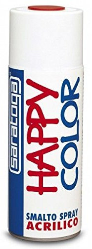 Saratoga happy color 400ml bomboletta vernice spray colore 082 grigio nero RAL 7021