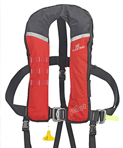 Plastimo Weste GF Pilot 290 Auto RGE + Harn Ocean, Uni, Erwachsene, Rot