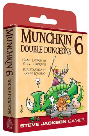 Steve Jackson Games 1576 - Munchkin 6 - Double Dungeons Expanded Edition (englische Ausgabe)