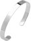 Treasure Bay Armreif aus massivem 925er-Sterlingsilber, 8 mm, schlichter Silber-Armreif für Herren, 20.5 cm, Silber