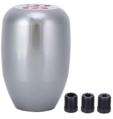 Fydun Schalthebel Universal 5 Gang Automatik Schaltknauf Gear Shift Knob mit 3 Adaptern 8mm/10 mm/ 12mm Auto Innenausstattung(Titan)