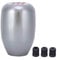 Fydun Schalthebel Universal 5 Gang Automatik Schaltknauf Gear Shift Knob mit 3 Adaptern 8mm/10 mm/ 12mm Auto Innenausstattung(Titan)