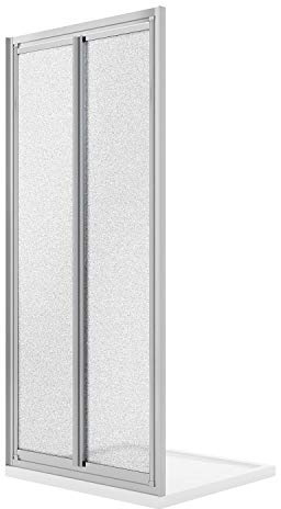 Porta Doccia 75CM H198 Cristallo Stampato C Apertura Saloon con Doppia Anta Battente mod. West