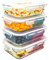 LG Luxury & Grace Pack 4 Fiambrera de Cristal 1500 ml. Recipientes Herméticos para Alimentos. Envases Contenedores. Recipiente Aptos para Microondas, Horno, Lavavajillas y Congelador. Sin BPA.