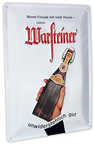 Warsteiner Blechschild Freude