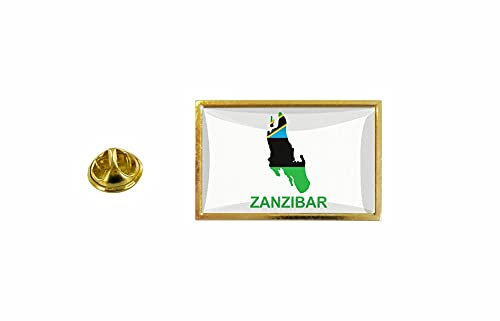 Akachafactory Pin Pin Badge Pin Bandiera Paese Carta Zanzibar