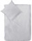 Decoper ® Mako-Satin Bettwäsche aus 100% Baumwolle | Atmungsaktiv & kuschelig weich | Farbe Silber Hellgrau | 2 teilig - 155 x 220 cm + 80 x 80 cm