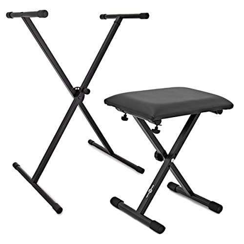 Keyboard Stand and Stool Set by Gear4music
