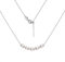 LUCKMORA Perlenkette Damen Sterling Silber 925 Süßwasserperlen Runde Echt Perle Choker Halskette Süßwasser-Zuchtperlen Halsband Ketten Raffinierte Größenverstellung (W-5mm)