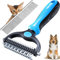 BELSVOR Brosse Chien et Brosse Chat, Brosses pour Chiens 17+9 Dents, Râteaux de Toilettage pour CHIENS, Brosses de toilettage pour Eliminer Nœuds/Sous-poils, Brosses Chiens avec Peigne