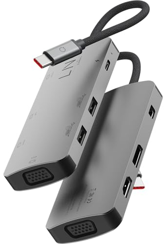 LINQ HUB MULTIPORT 7EN1 Pro USB-C HDMI DP MINIDP VGA USBC 2USBA