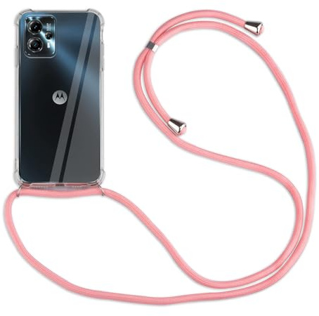 betterfon Hülle Kompatibel mit Motorola Moto G13 / G23 | Handykette Smartphone Halskette Hülle mit Band | Handyhülle mit Kordel zum Umhängen Kompatibel für Moto G13 / G23 | Rosa