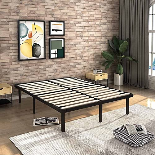 IZTOSS Sommier 160x200cm Sommiers à Lattes avec 9 Pieds pour Adulte - Cadre de Lit 160x200 avec Sommier(160x200-9 Pieds) L-CJQ-1