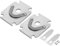 PATIKIL Air Compressor Valve Plate Kit, 2 Sets Metal Air Compressor Accessory Replacement